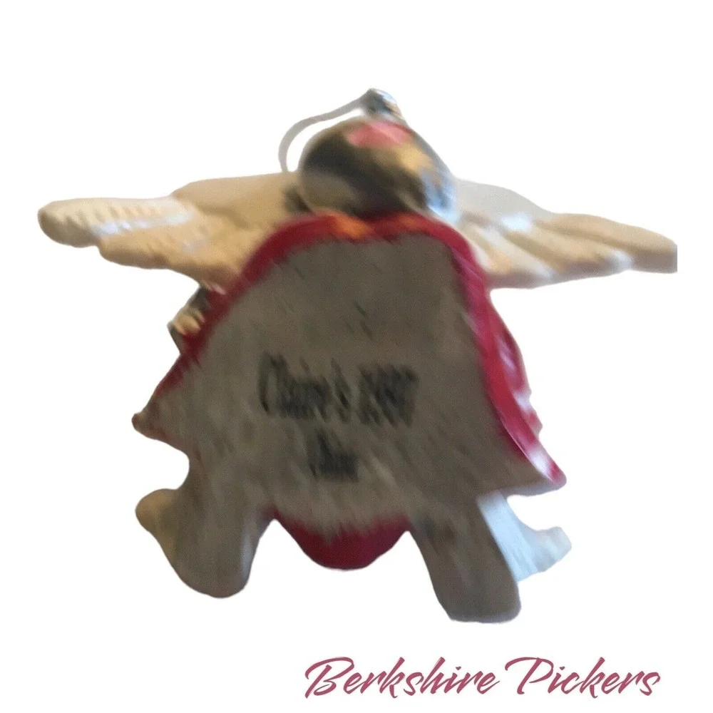 Teddy Bear‎ angel Ornament Figurine 1997 Cupid with Arrows Loves Me Loves Me Not